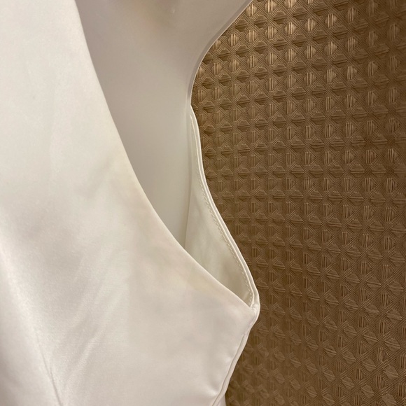 Camisole Satin Ivory Reversible Neckline XL - Picture 6 of 7